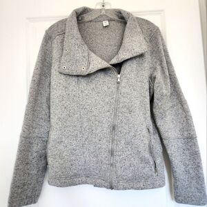 Old Navy Gray side zip jersey jacket size Medium